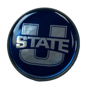 Mirrored U-State Domed Hitch Cover Navy